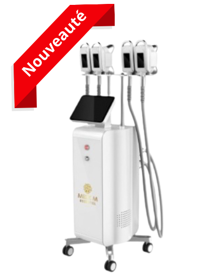 Machine de Cryolipolyse vacuum 4D 360°avec ses 4 applicateurs disponible en location ou achat